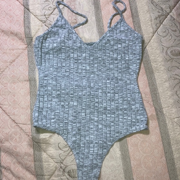 Me to We Tops - ME TO WE knitted & ribbed bodysuit